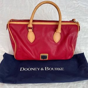 Dooney & Bourke Florentine Olivia Satchel Red Bag Duffel Bag With Wristlet